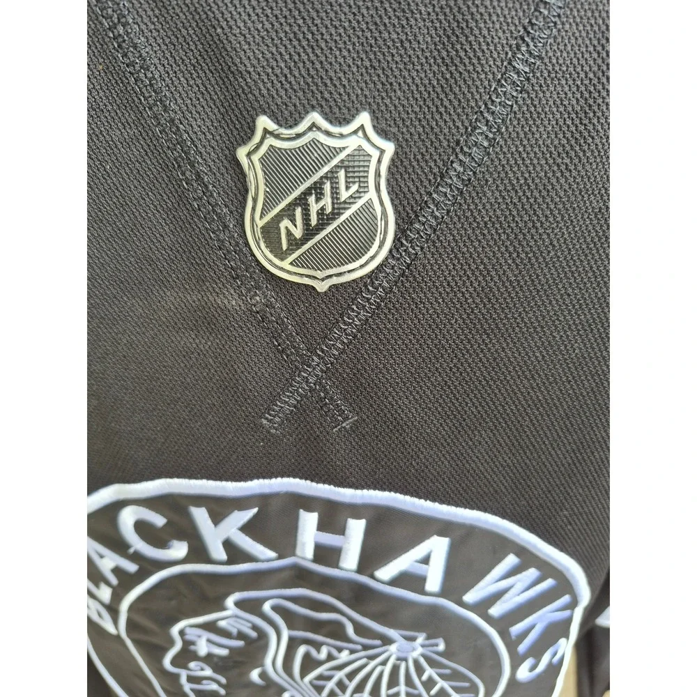 Chicago Blackhawks NHL Jersey Black White 2019 Gustafsson Winter Classic Mens 56